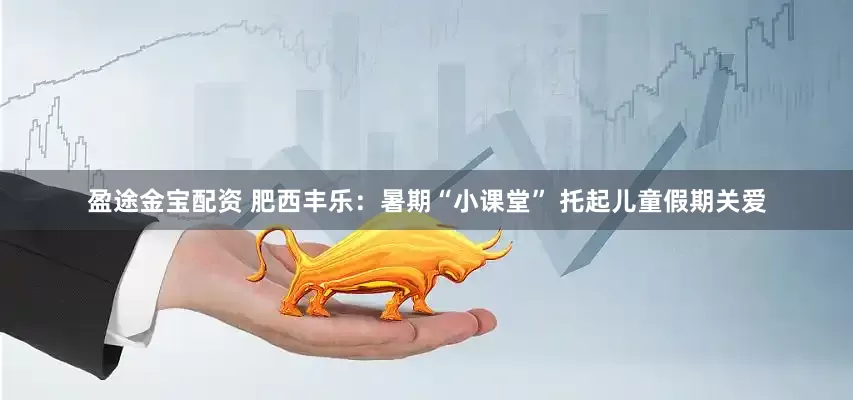 盈途金宝配资 肥西丰乐：暑期“小课堂” 托起儿童假期关爱