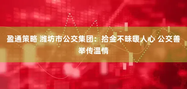 盈通策略 潍坊市公交集团：拾金不昧暖人心 公交善举传温情